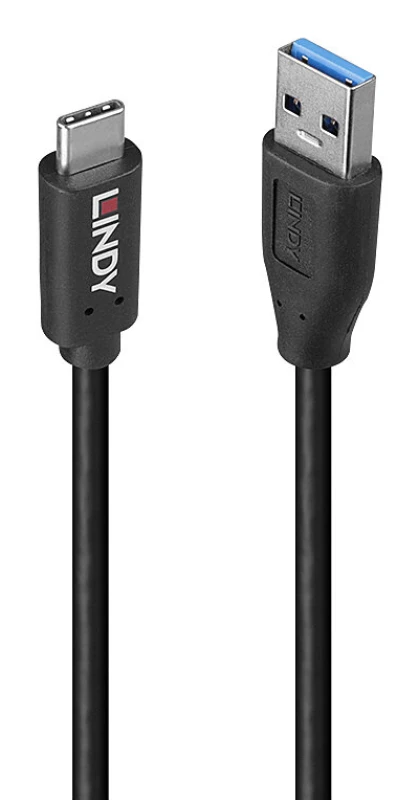 Image of Lindy 36970 USB cable USB 3.2 Gen 2 (3.1 Gen 2) 0.5 m USB A USB C Blac