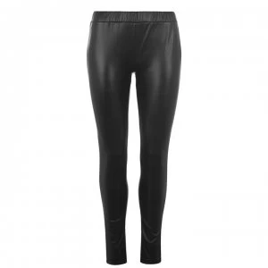 image of Sofie Schnoor Faux Leather Trousers - 1000 - Black