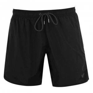 image of Emporio Armani Embroidered Swim Shorts Black Size L Men