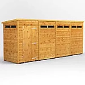 Image of Power Garden Shed 164PPSS Golden Brown 16x4