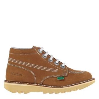 Image of Kickers Childrens Hi Boots - Brown