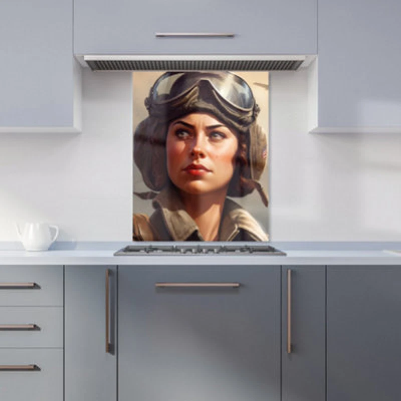 Image of Warren Reed Designer Female Pilot Kitchen Splashback