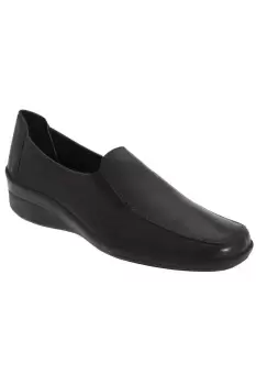 Image of Flexible Softie Leather Twin Gusset Casual Shoes