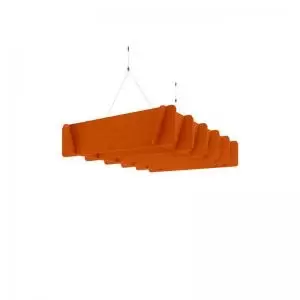 image of Piano Scales acoustic suspended ceiling raft in orange 1200 x 800mm -