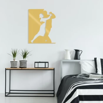 Image of Tango - Gold Gold Decorative Metal Wall Accessory