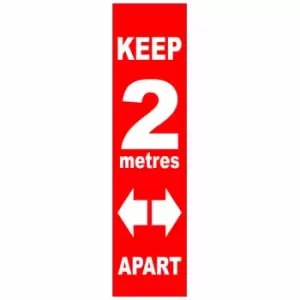 Image of Social Distance Floor Marker 800 x 100mm Laminated PVC