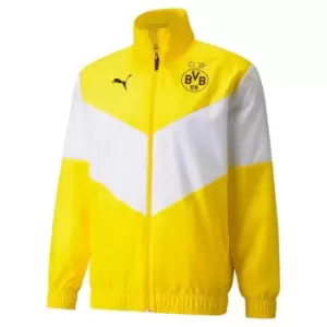 Puma Borussia Dortmund Pre Match Jacket 2021 2022 - Yellow