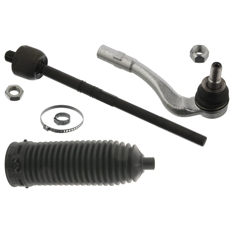 Image of FEBI BILSTEIN 44694 Tie Rod Front Axle Right, with nuts, with bellow Rod Assembly (284)