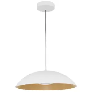 image of Netlighting Hampton LED Pendant Light, White/Wood - Merano