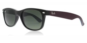Image of Ray-Ban RB2132 Sunglasses Black / Dark Purple 6182 55mm