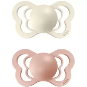 Image of BIBS Couture Natural Rubber Size 2: 6+ months dummy Ivory / Blush 2 pc