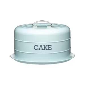 image of Blue Cake Storage Tin Blue