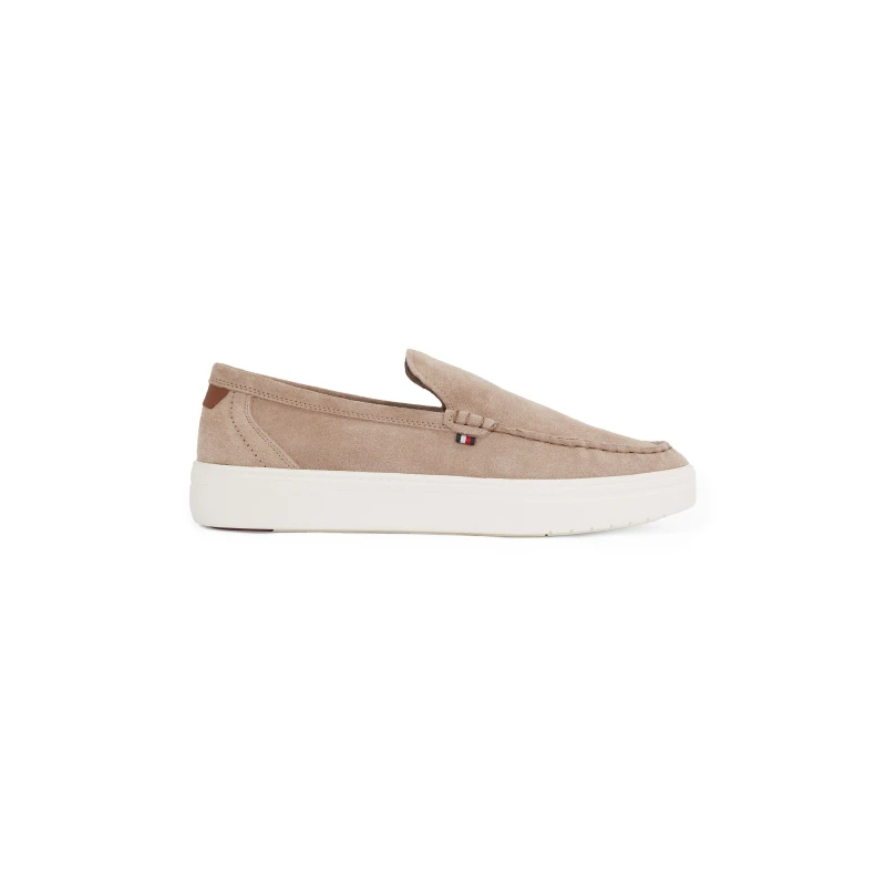 Image of Tommy Hilfiger MODERN LIGHT HYBRID SUEDE LOAFER Costal Taupe male 7 (41)