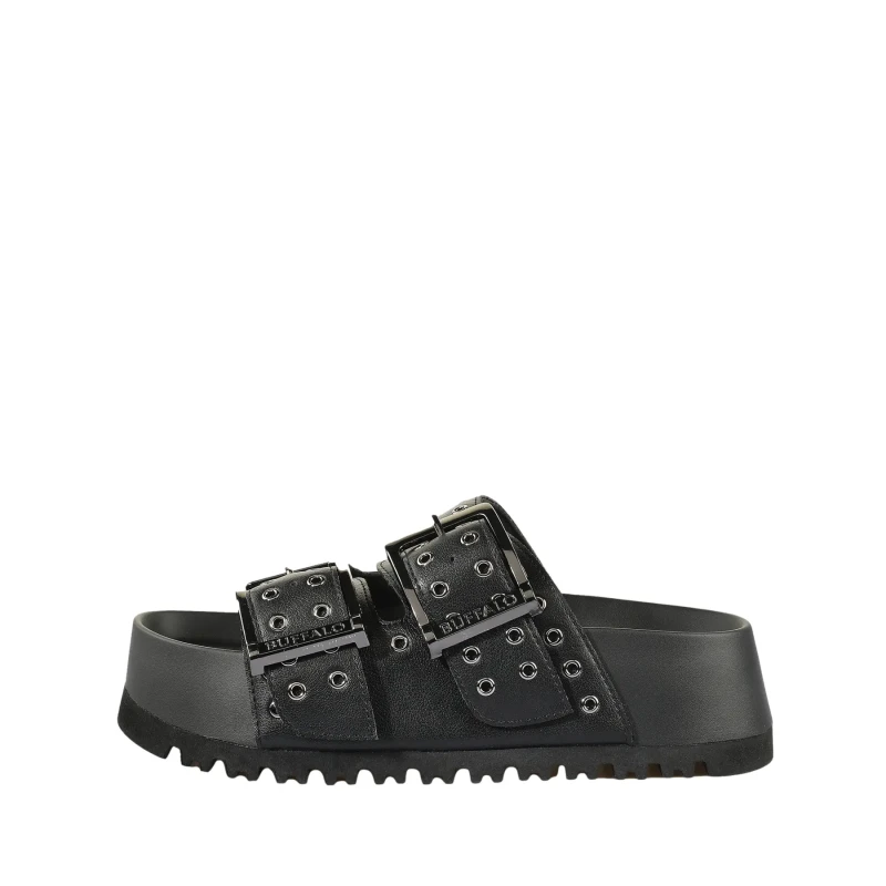 Image of Buffalo Womens wedge sandals Buffalo Jane Ari Noir Female 37