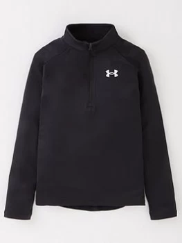 Image of Urban Armor Gear Boys Tech 2.0 1/2 Zip Top - Black/White, Size XL=13-15 Years