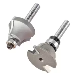 Image of Trend Glazing Bar Scribe/Profile Router Cutter Set 31mm 17mm 1/4"