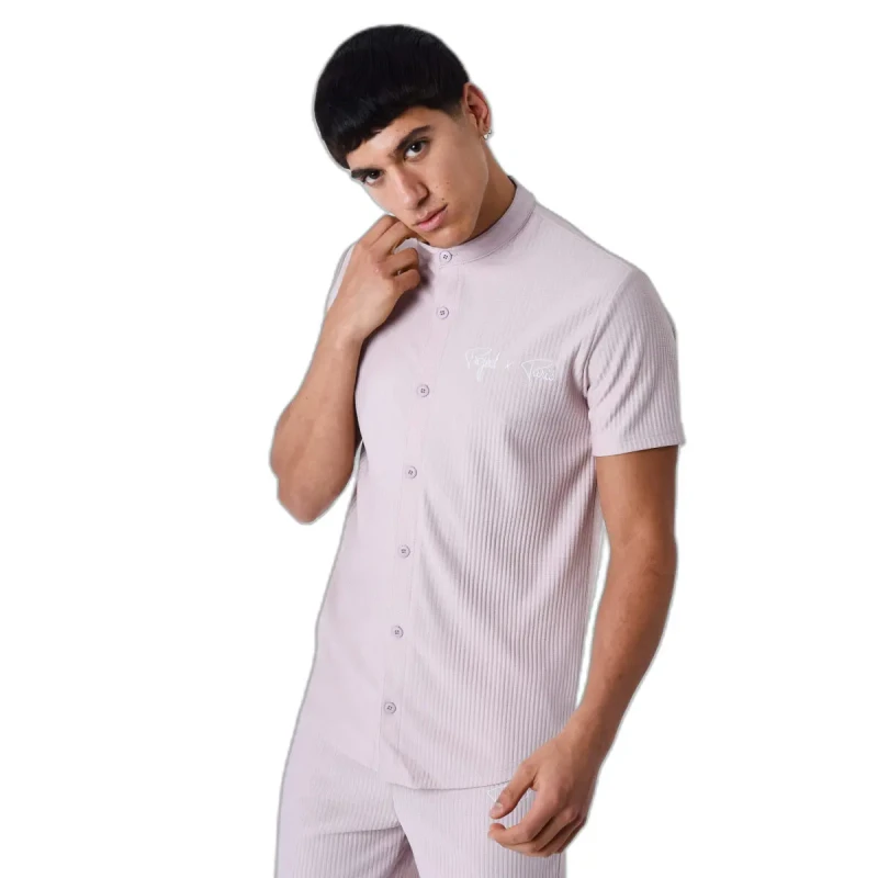 Image of Project X Paris Plain textured shirt Project X Paris Rose Male S