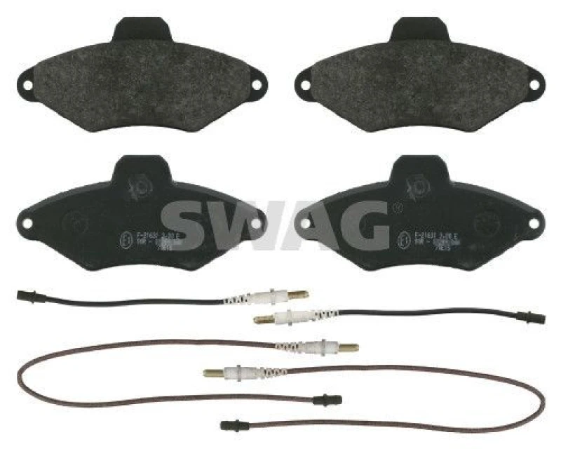 Image of Brake pad set SWAG 64 91 6413