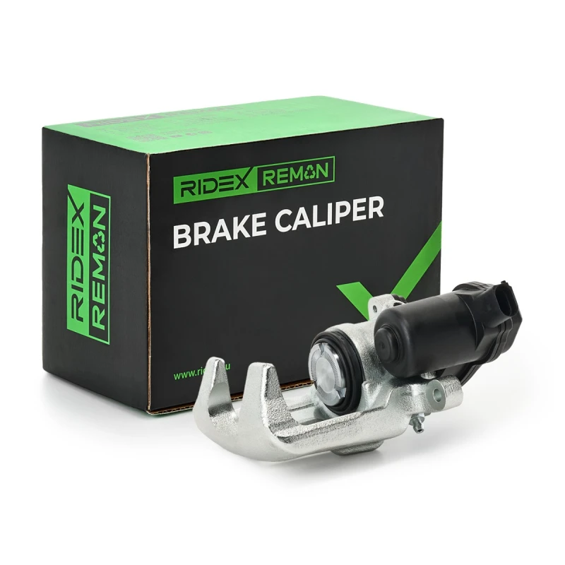 Image of RIDEX REMAN 78B1462R Brake caliper Rear Axle, for vehicles with electric parking brake Grey Cast Iron Brake Caliper (78)