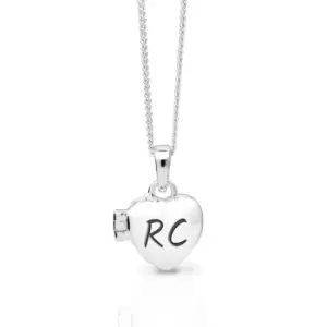 image of JG Signature Childrens Silver Heart Locket Necklace