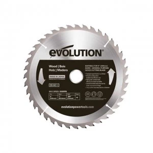 image of Evolution Wood Cutting Circular Saw Blade 230 x 2.4 x 25.4mm x 40T