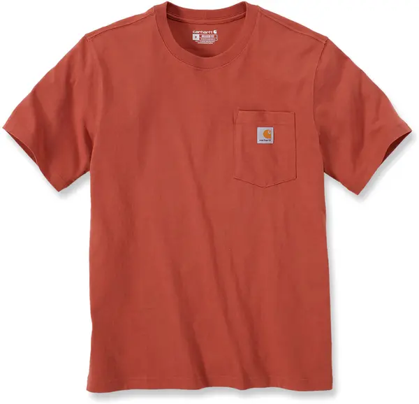 Image of Carhartt Relaxed Fit Heavyweight K87 Pocket T-Shirt, brown, Size XS
