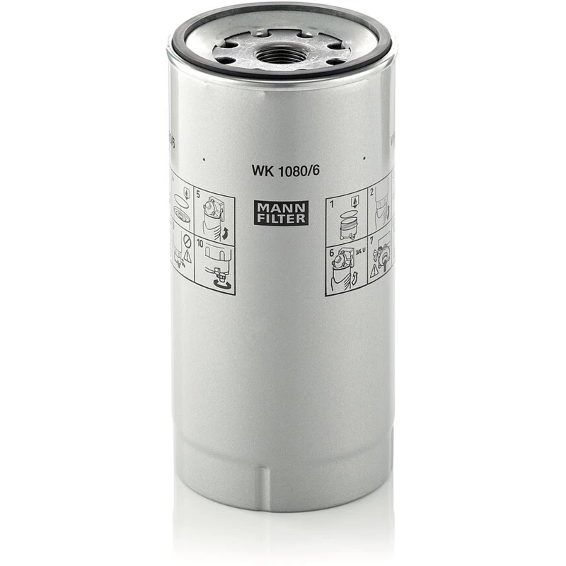 Image of MANN-FILTER WK 1080/6 x Fuel Filter with gasket/seal Fuel filter (9)