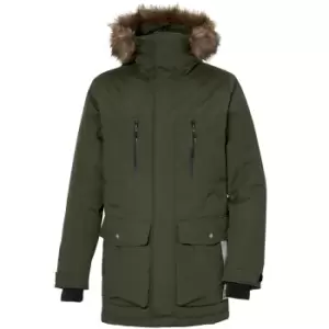 image of Didriksons Mens Fredrik Parka Deep Green Large