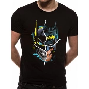 Image of Batman - Gotham Face Mens Small T-Shirt - Black