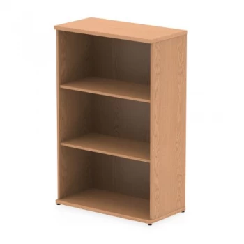 Trexus Office Medium Bookcase 800x400x1200mm 2 Shelves Oak Ref I000758