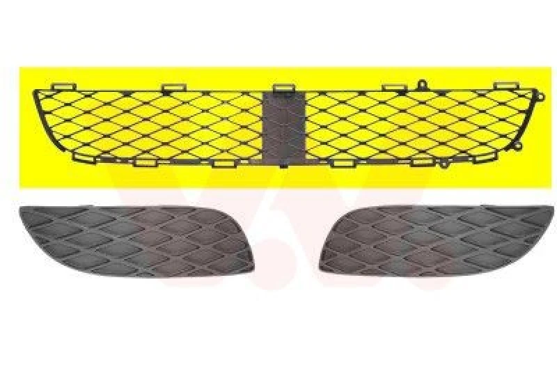 Image of VAN WEZEL Bumper grill VAN WEZEL 5431590