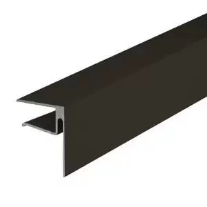Image of Alukap Xr Brown F-Shaped Profile Endstop, (L)4.8M (W)40mm (T)50mm