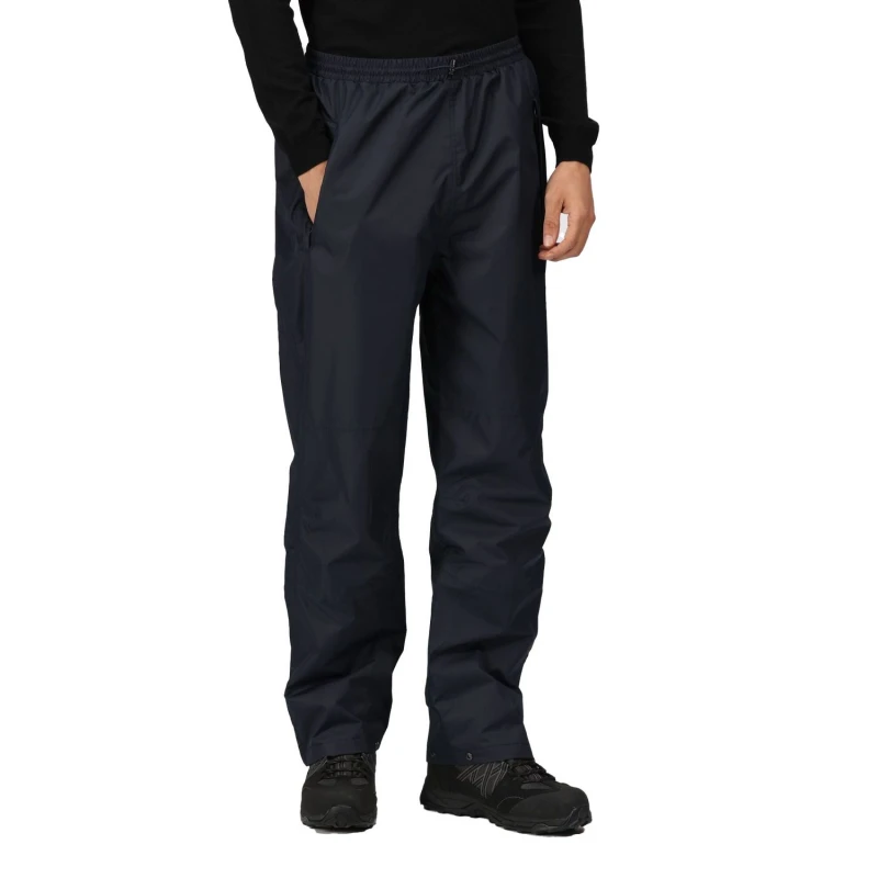 Image of Regatta Professional Mens Waterproof Breathable Trousers in Navy Size: Small Navy Male S