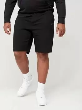 Image of Calvin Klein Big & Tall Bt_micro Logo Repreve Shorts - Black, Size 4XL, Men