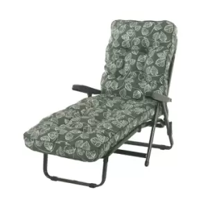 image of Glendale Deluxe Aspen Leaf Sunbed - Green