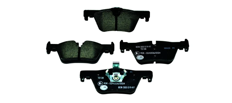Image of HELLA Brake pad set HELLA 8DB 355 019-971