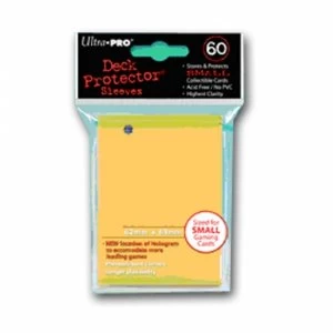 Image of Ultra Pro Small Yellow 50 Deck Protectors - 10 Packs