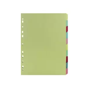 Image of A4 Manilla Divider 10-Part Assorted ST05446