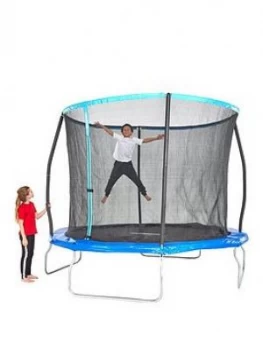Image of Sportspower 10ft Trampoline With Easi-Store Folding Enclosure & Flip Pad