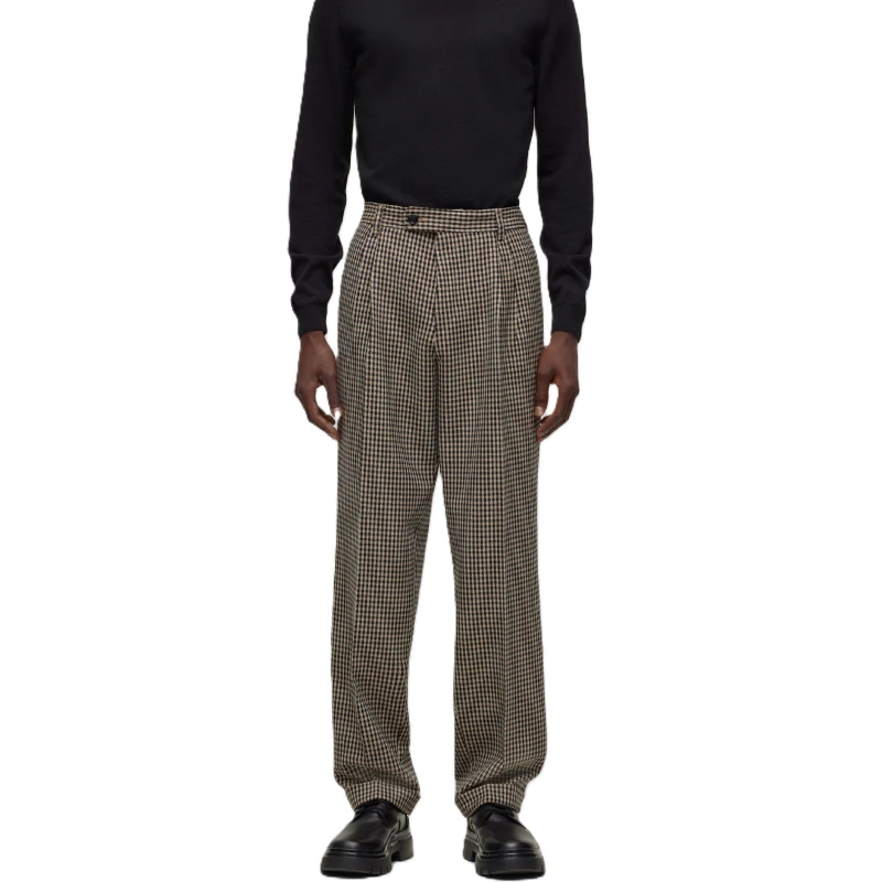 Image of Boss Mens C Fraye Slim Fit Trousers Beige male 28W R