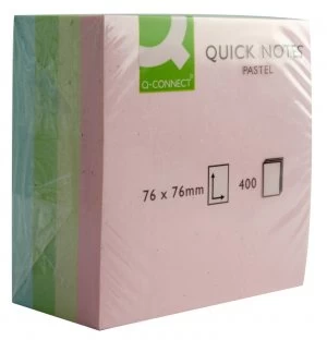 Image of Q Connect Quick Note Cube 75x75mm Pas