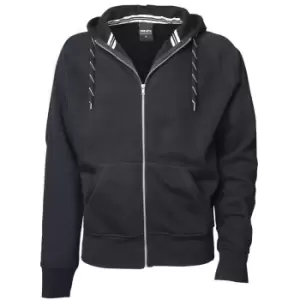 image of Tee Jays Mens Full Zip Hooded Sweatshirt (3XL) (Dark Grey)