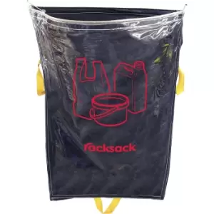 image of Racksack , capacity 160 l, plastic symbol, blue/transparent, pack of 5