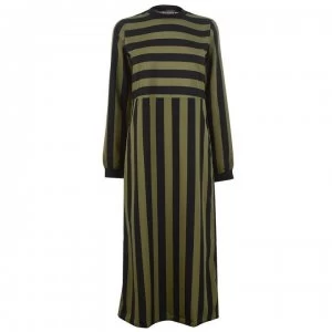 Image of Noisy May Jade Long Sleeve Dress - Black/Olivine