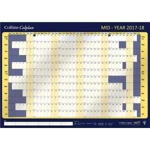 image of Collins Colplan CWC11 A1 2018 2019 Mid Year Planner Laminated with