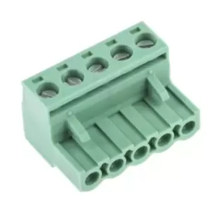 Image of Phoenix Contact 1757048 Terminal Block, Pluggable, 5Pos, 12Awg