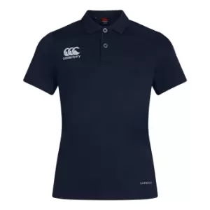 Image of Canterbury Womens/Ladies Club Dry Polo Shirt (12 UK) (Navy)