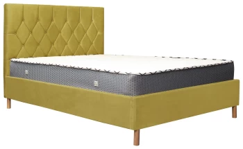 image of Birlea Loxley Double Ottoman Bed Frame - Mustard