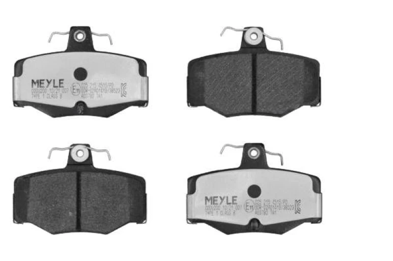 Image of MEYLE 025 215 4515/PD Brake pad set Rear Axle, not prepared for wear warning indicator, MEYLE-PD Quality, with anti-squeak plate Brake Pad Set,disc b