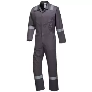 image of Portwest - C814GRRM - sz M Iona Cotton Coverall - Grey - Grey